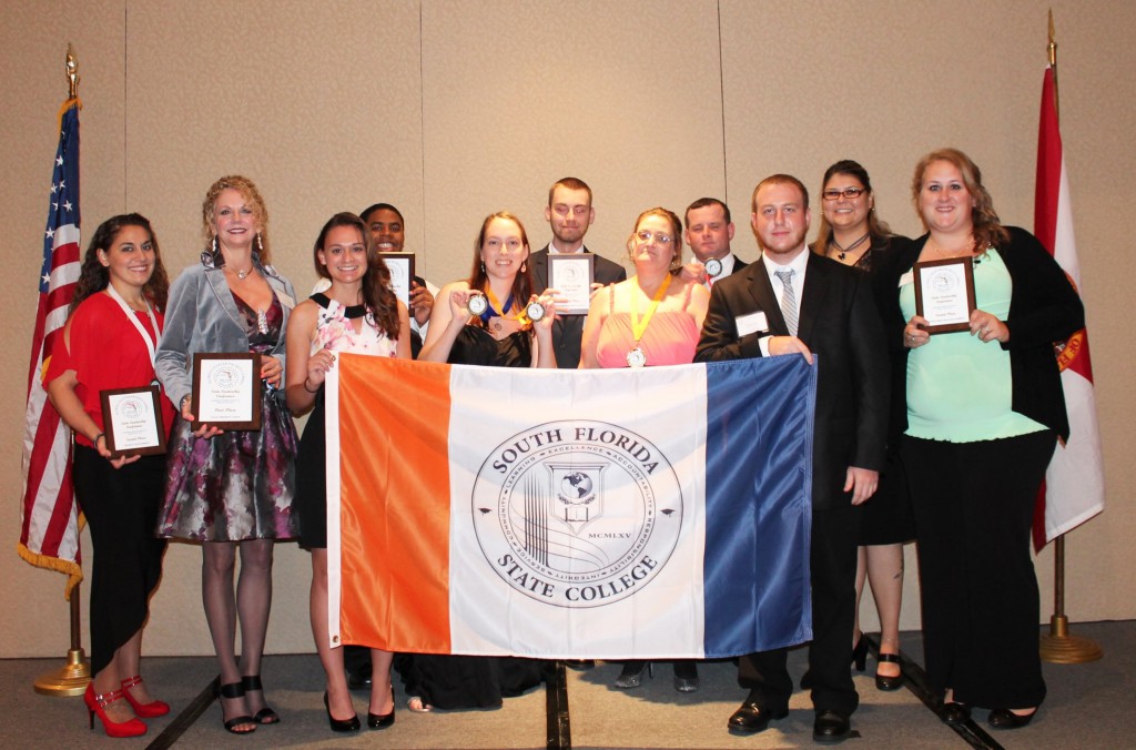 SFSC's PBL members (left to right): Kerry Mushrush, Martile Blackman, Kylee Martin, Mario Barajas, Deidre Shankle, Michael Nyhan, Teresa McGovern, Shane Meeks, Glenn Powers, Catherine Steiner, and Elizabeth Batts