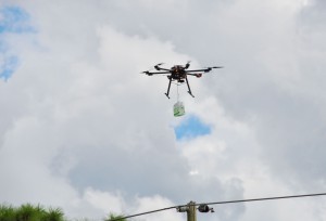 UAV Aloft with Payload