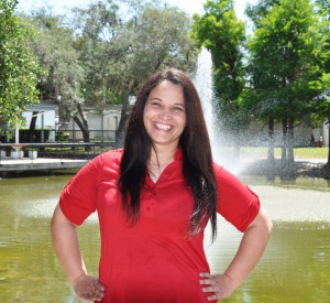 Audrey May on SFSC’s campus after a day of classes.