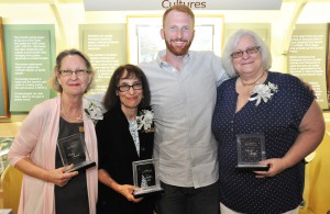 Three SFSC employees received special thanks for the dedication to students. From left, Kathy Futral, Mollie Doctrow, Max Gooding, and Mary Wolf.