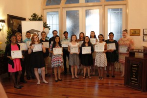 Fifteen Highlands County middle and high school students received two-year tuition scholarships through Take Stock in Children, a nonprofit organization that helps low-income children with mentoring and scholarships to a college or a vocational school, on April 26. Students who received scholarships were: Genesis Shannon, Rorie Bean, Dalila Eugenio-Badillo, Nyla Wrightsman, Jocelyn Hernandez, Sole Knorr-Lavatte, Colby Whit, Anthony Adhin, Donald Wylie, Aiden Beasley, Kevin Lopez, Brittany Castillo, Makenzie Thomas, Adrianne Silva, Gianna Saccente. 