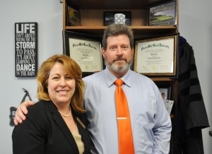 Daniel Witt (right) with Maday Leon, while on a visit to the SFSC Highlands Campus after his graduation.