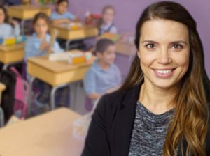 Teacher with Classroom