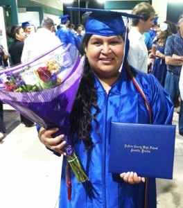 Edith Andrade at her DeSoto County High School graduation. 