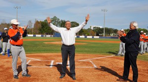 Coach Rick Hitt, Willie Hernandez, and Dr. Tom Leitzel.