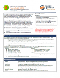 Paramedic Program Map mini image