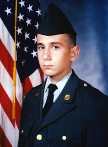 Ed Lohrer as a new U.S. Army recruit