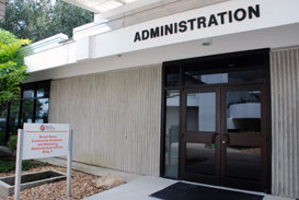 The Administration Building on the Highlands Campus