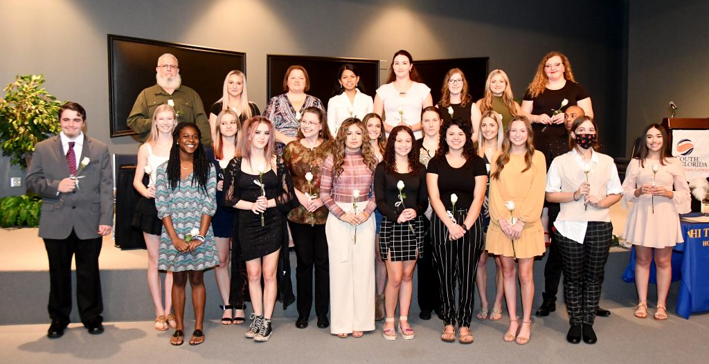South Florida State College’s Tau Epsilon Chapter of Phi Theta Kappa inducted 24 new students on Nov. 19. Phi Theta Kappa is the honor society for students enrolled in two-year academic programs at state and community colleges.