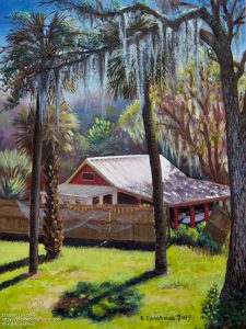 Painting, Florida Fish Camp