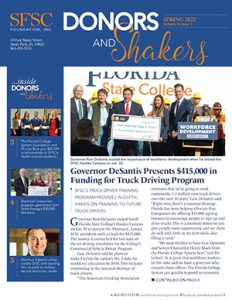 SFSC Foundation Donor and Shakers Newsletter, Spring 2022 Edition, in PDF
