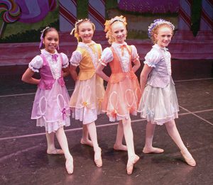 Four Nutcracker dancers