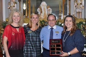 Jeff Roth, inaugural inductee into the SFSC Panther Alumni Society Hall of Fame (second from right)