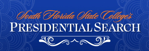 Enter the South Florida State College Presidential Search website.