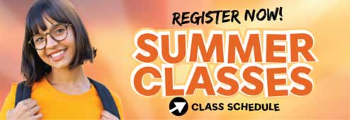 Register Now for SFSC's Summer Term Classes. Click here to go to the class schedule.