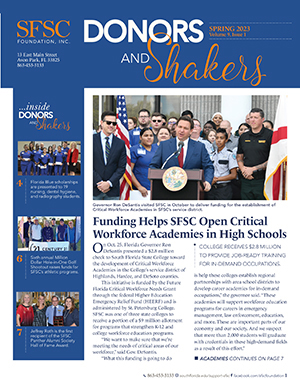 Click here to view the SFSC Foundation's 2023 spring newsletter as a PDF.