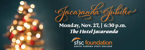 The Jacaranda Jubilee is MOnday, Nov. 27, at 6:30 p.m. at the Hotel Jacaranda.