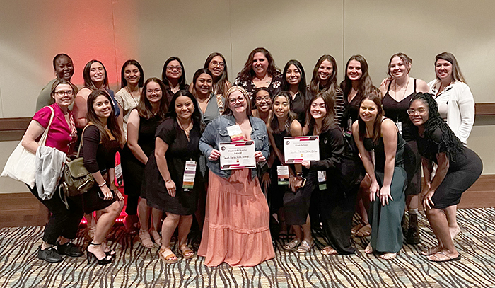 SFSC Nursing students with their award