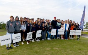 SFSC student-athletes, Bill and Lisa Jarrett, and Jamie Bateman