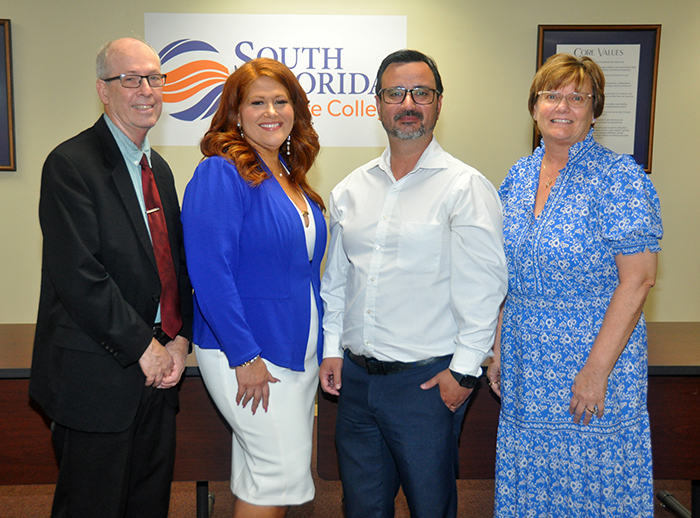 Dr. James Hawker, Dr. Lindsay Byron, Dr. Daniel Sanches, and June Weyraugh