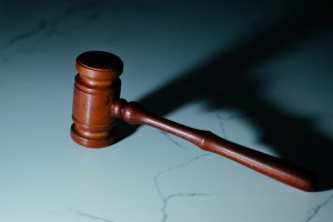 A gavel and its shadow