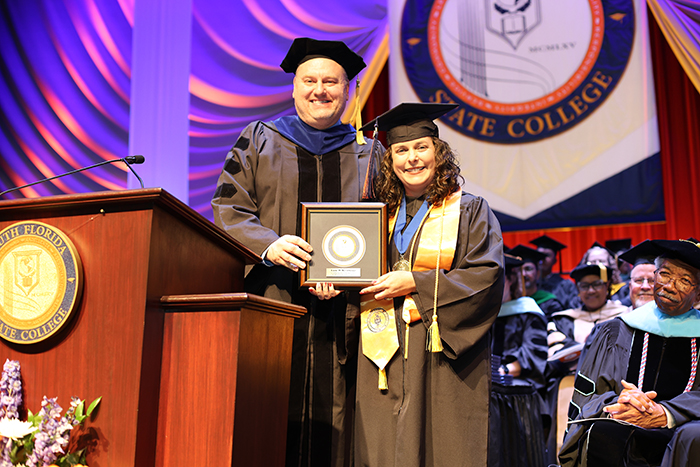 Student Commencement speaker Lacie Hershberger