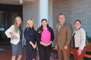 Group photo of Anastasia Fuchser, Kirsten Turner, Micaela Ford, Fred Hawkins, and Emily Dabolt 