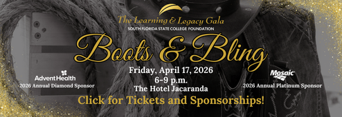 The SFSC Foundation's Boots & Bling Learning & Legacy Gala is Friday, April 17, from 6 to 9 p.m. at the Hotel Jacaranda. Click here for tickets and sponsorships. 