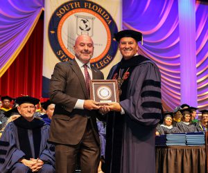 Blaise Ingoglia with President Fred Hawkins