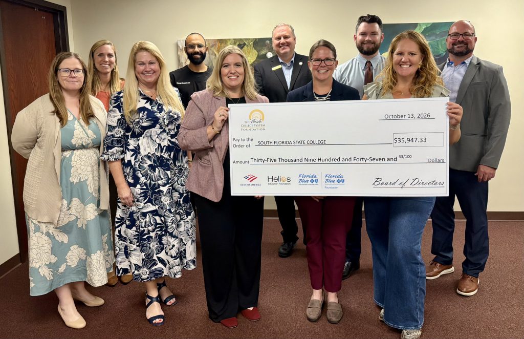 Group with big check